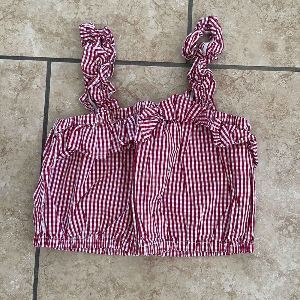 Charlotte Russe Red and White Gingham Shorts